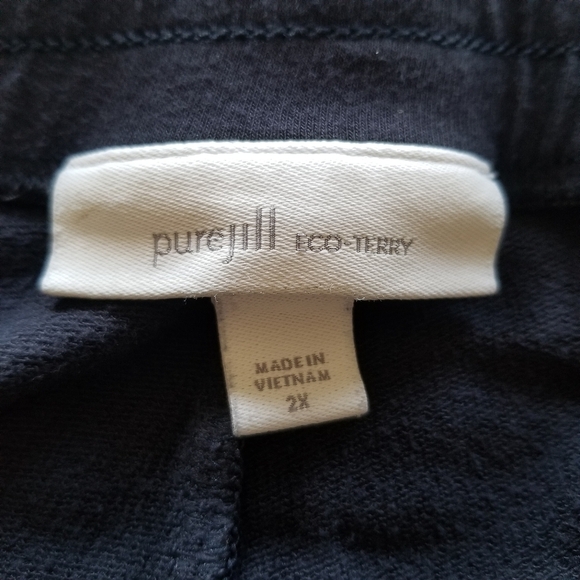 Pure Jill | Eco-Terry Wide-Leg Pants - Picture 5 of 9